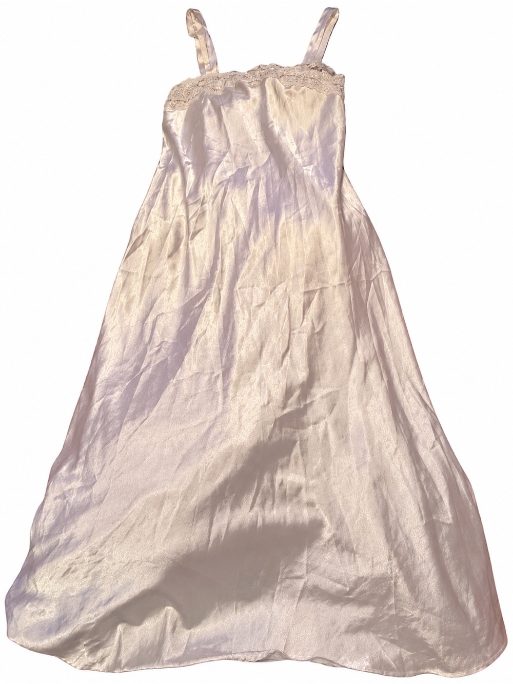 Christian Dior  Ivory Lace-Trim Slip Dress
